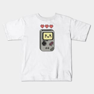 Kawaii Games Console Hearts Kids T-Shirt